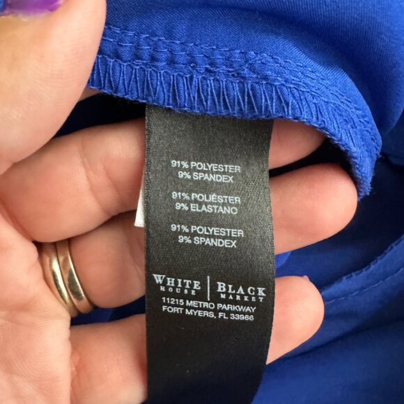 2/$30 White House Black Market Mid-rise Taper Ankle Pants Cobalt 4 #A0754 - Picture 7 of 8